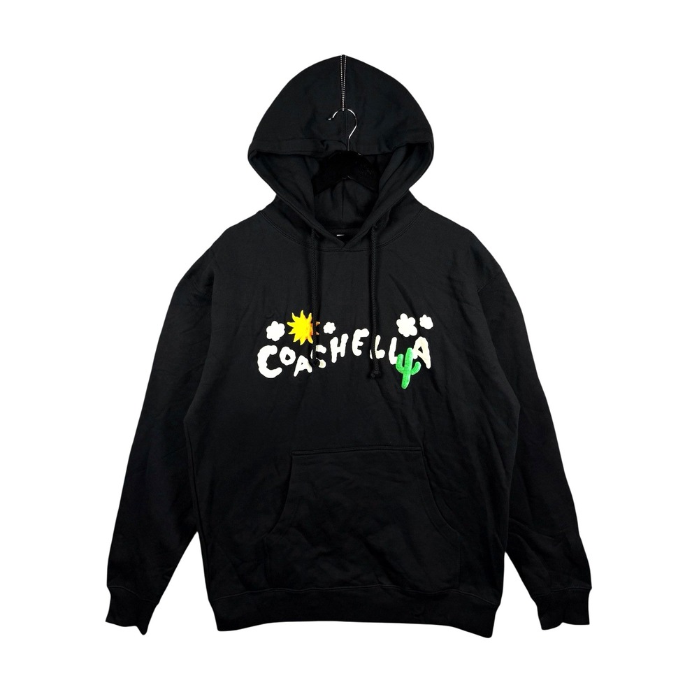Coachella 2023 Hoodie Adult Sz L Black Music Festival Pockets